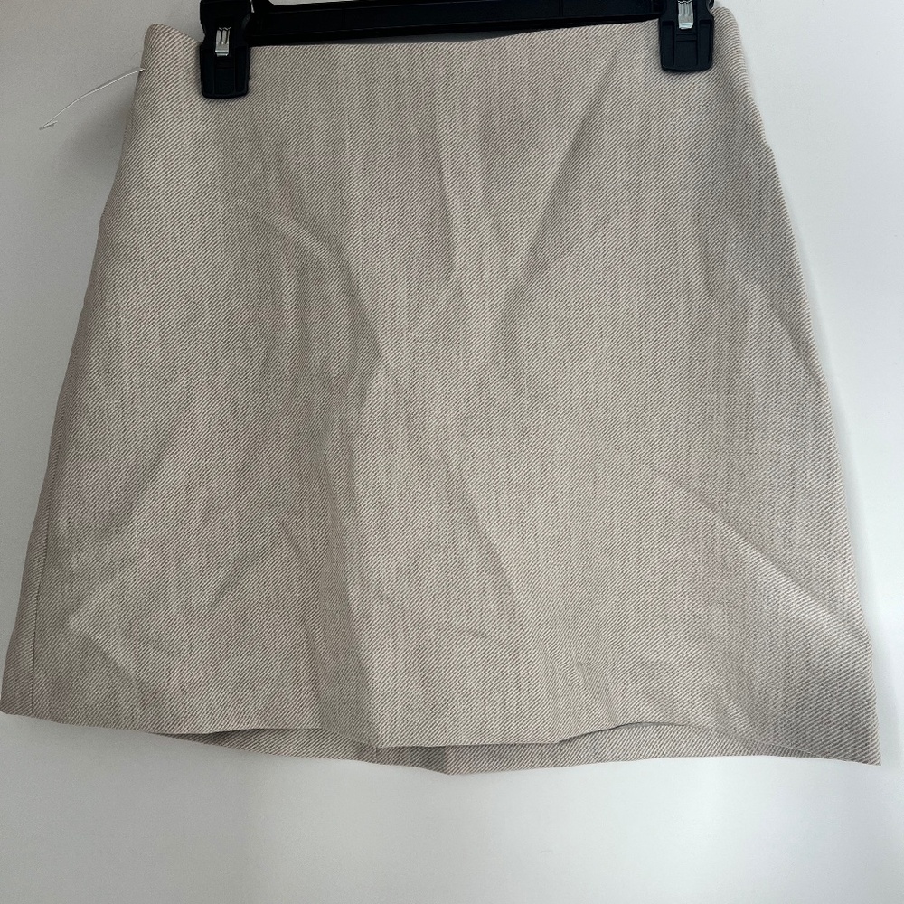 Aritzia herringbone mini skirt